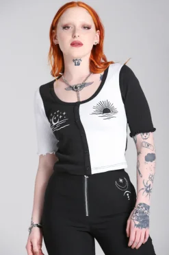 Hell Bunny Dark Light Top Black Clearance