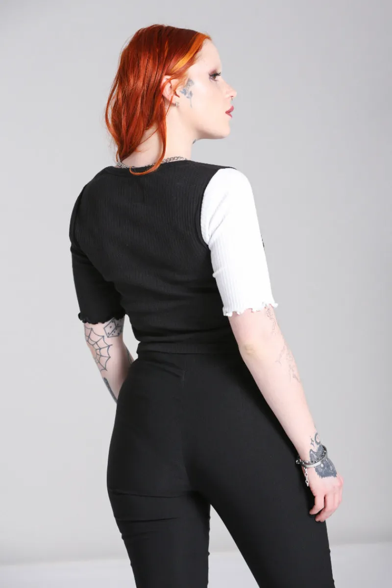 Hell Bunny Dark Light Top Black Clearance