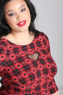 Hell Bunny Date Night Midi Dress Red Online