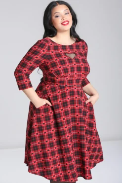 Hell Bunny Date Night Midi Dress Red Online