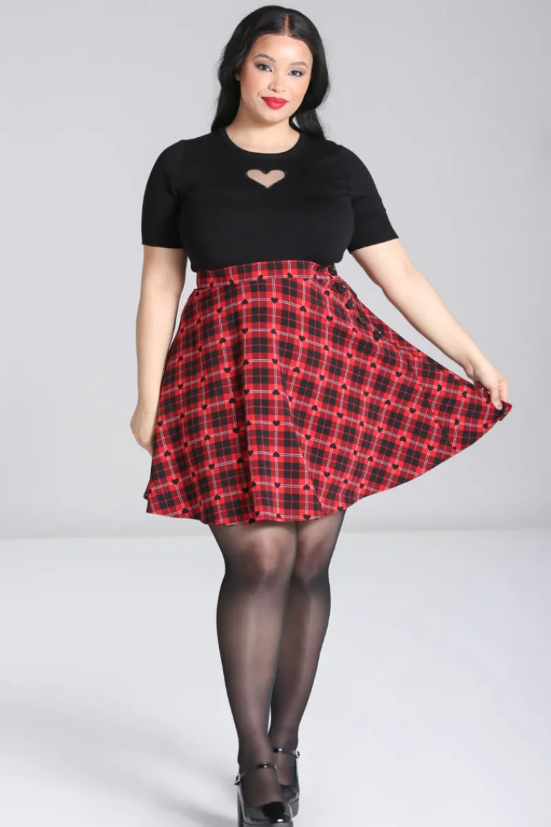 Hell Bunny Date Night Skirt Red Online