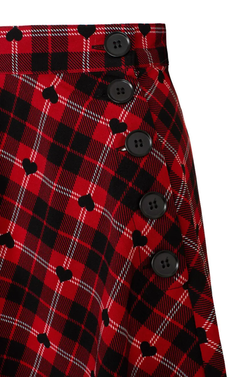 Hell Bunny Date Night Skirt Red Online