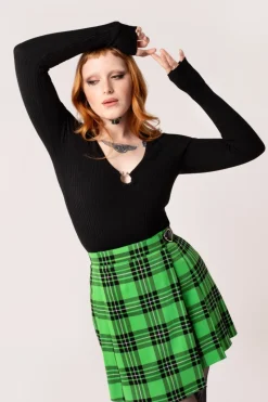 Hell Bunny Death Or Glory Top Black