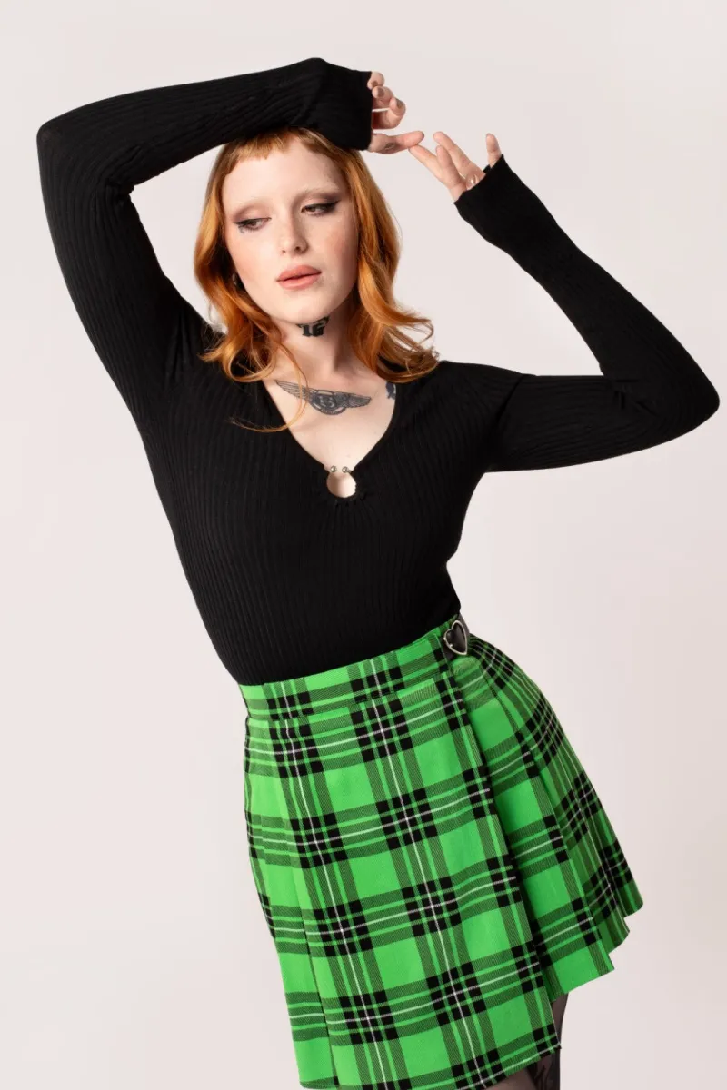 Hell Bunny Death Or Glory Top Black