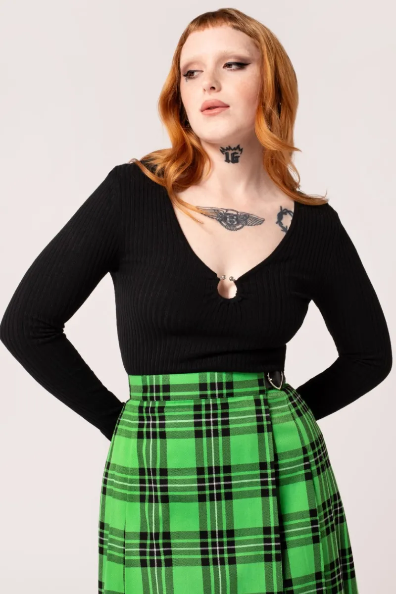 Hell Bunny Death Or Glory Top Black