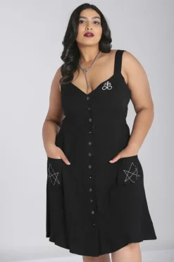 Hell Bunny Destroya Knee Dress Black Online