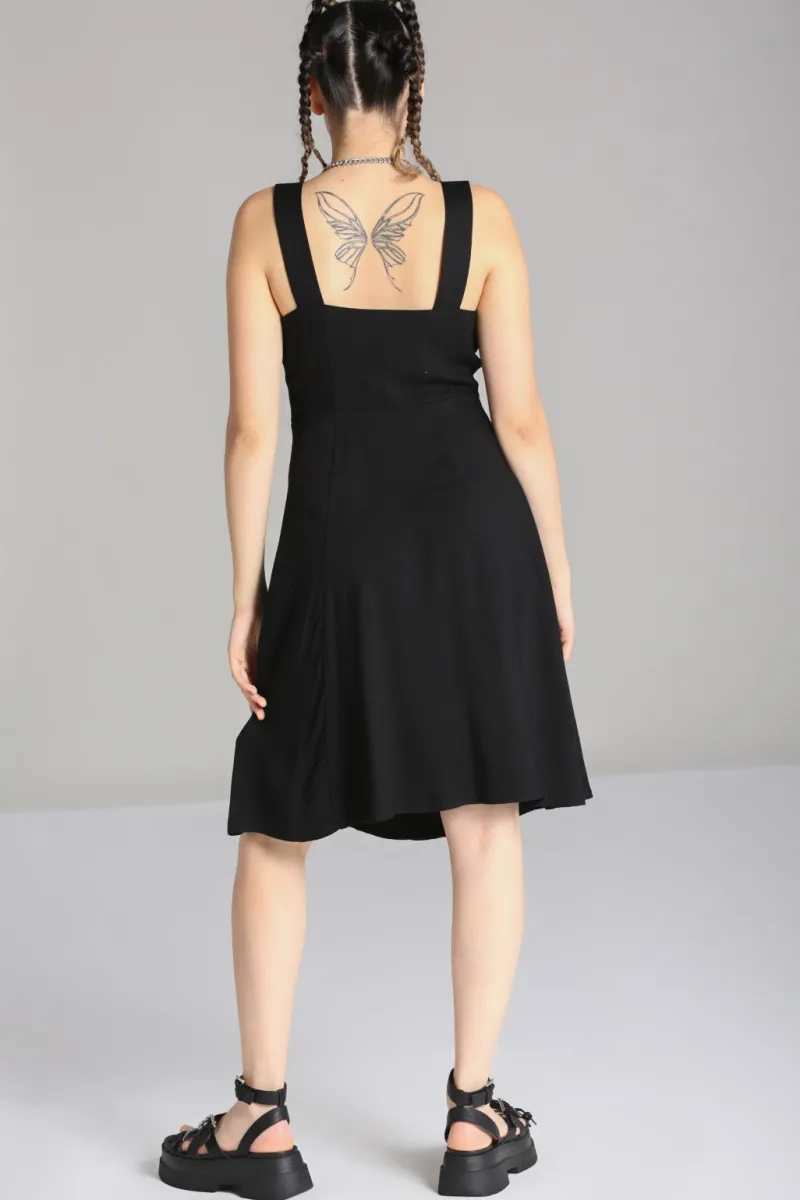 Hell Bunny Destroya Knee Dress Black Online