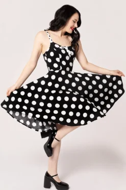 Hell Bunny Dolores Dress Black New