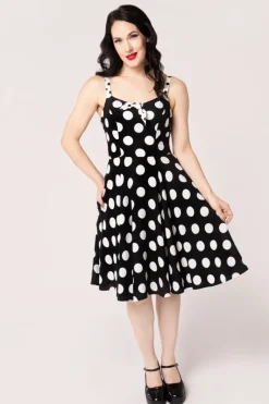 Hell Bunny Dolores Dress Black New