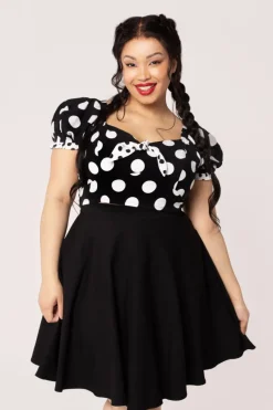 Hell Bunny Dolores Top Black New