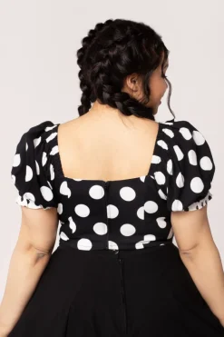 Hell Bunny Dolores Top Black New