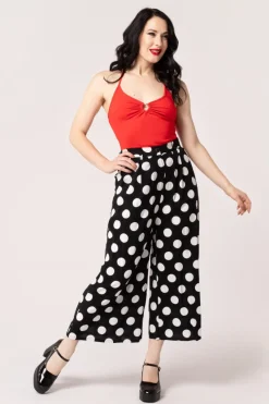 Hell Bunny Dolores Trousers Black Discount