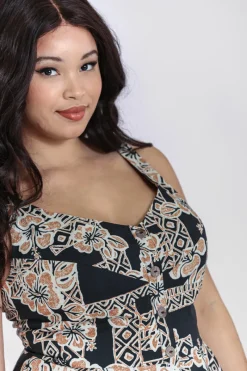 Hell Bunny Dominique 50's Dress Black Outlet