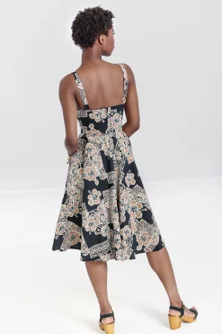 Hell Bunny Dominique 50's Dress Black Outlet