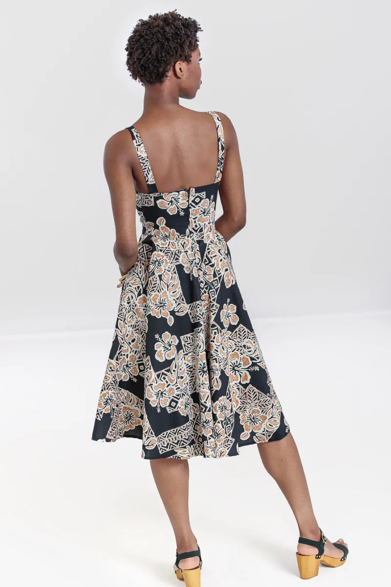 Hell Bunny Dominique 50's Dress Black Outlet