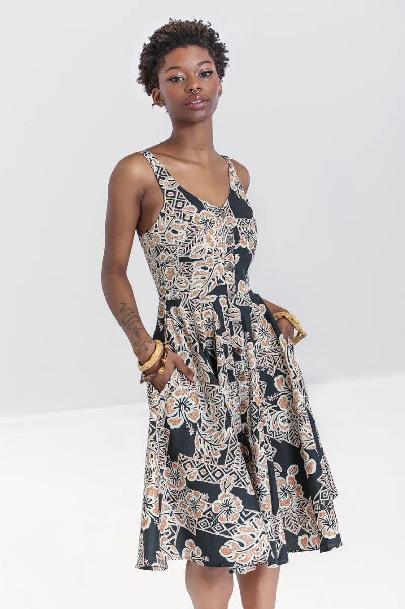 Hell Bunny Dominique 50's Dress Black Outlet