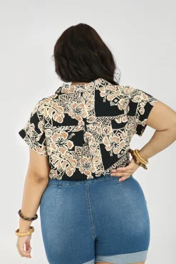 Hell Bunny Dominique Shirt Black Hot