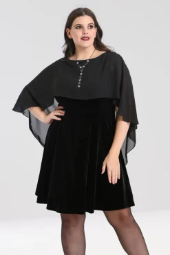 Hell Bunny Draco Mini Dress Black Clearance