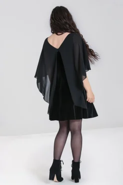 Hell Bunny Draco Mini Dress Black Clearance