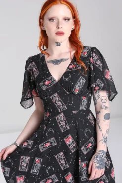 Hell Bunny Duality Dress Black Clearance