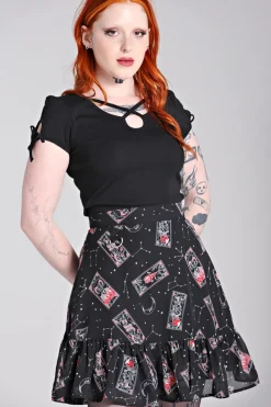 Hell Bunny Duality Skirt Black Discount