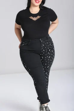 Hell Bunny Duo Bat Jeans Outlet