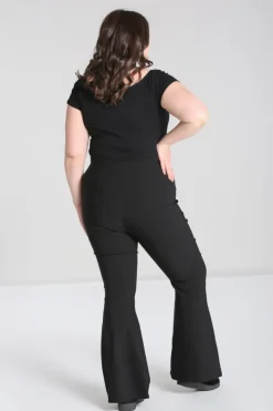Hell Bunny Eclipse Trousers Black Sale