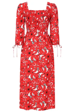 Hell Bunny Emmylou Maxi Dress Red