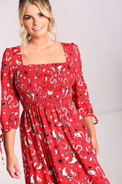 Hell Bunny Emmylou Maxi Dress Red