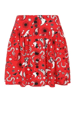 Hell Bunny Emmylou Skirt Red Best
