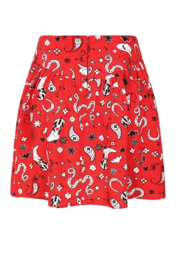 Hell Bunny Emmylou Skirt Red Best