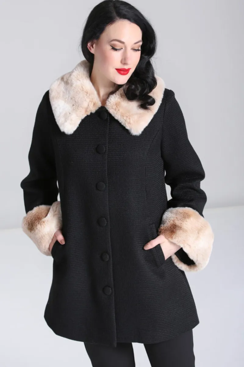 Hell Bunny Faustine Coat Black Sale