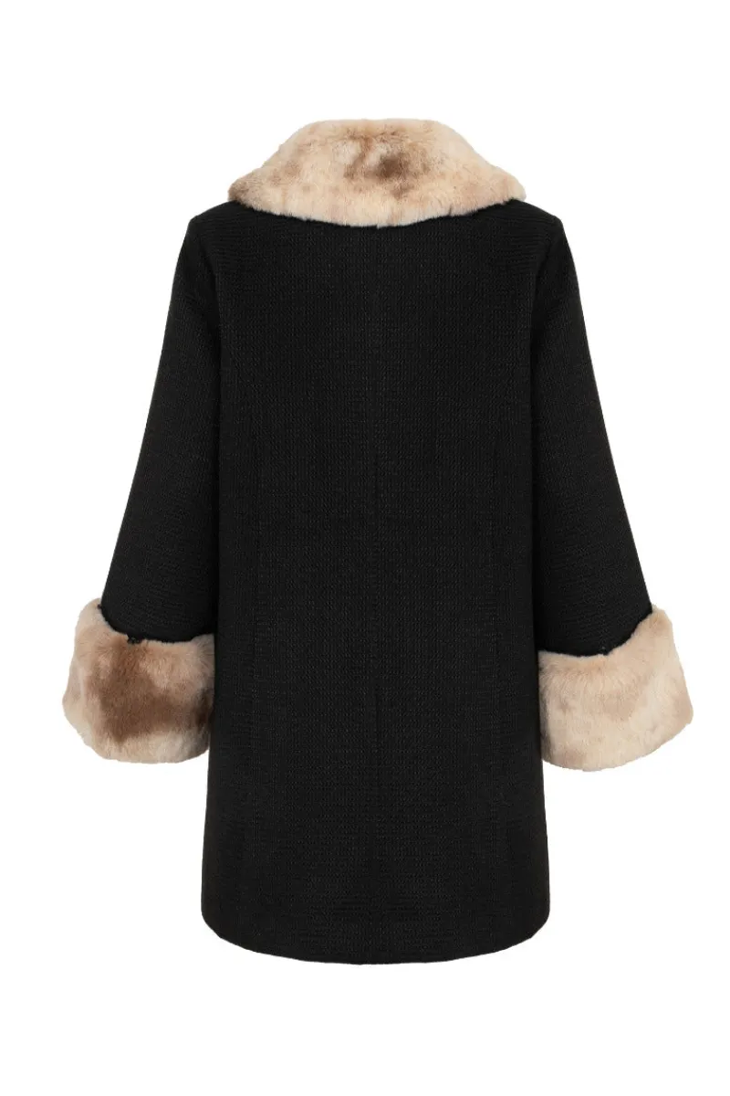 Hell Bunny Faustine Coat Black Sale
