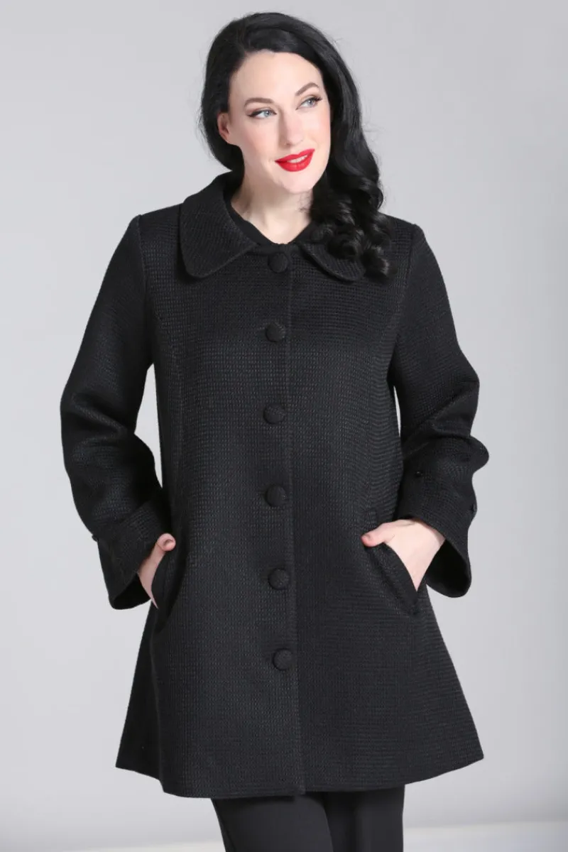 Hell Bunny Faustine Coat Black Sale