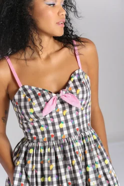 Hell Bunny Fruitylou Dress Black/White Outlet