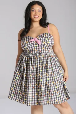 Hell Bunny Fruitylou Dress Black/White Outlet