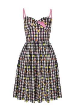 Hell Bunny Fruitylou Dress Black/White Outlet