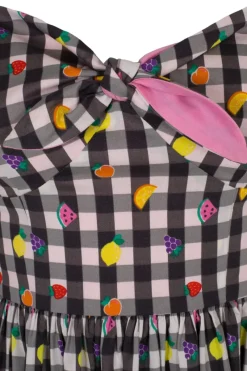 Hell Bunny Fruitylou Dress Black/White Outlet