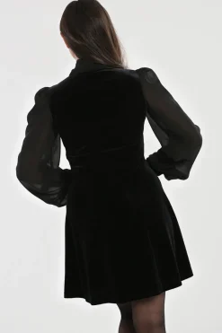 Hell Bunny Gabriella Mini Dress Black Outlet