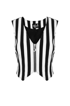 Hell Bunny Gaspar Waistcoat Hot