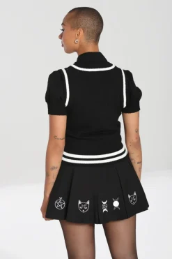 Hell Bunny Ghost Vest Top Black Best