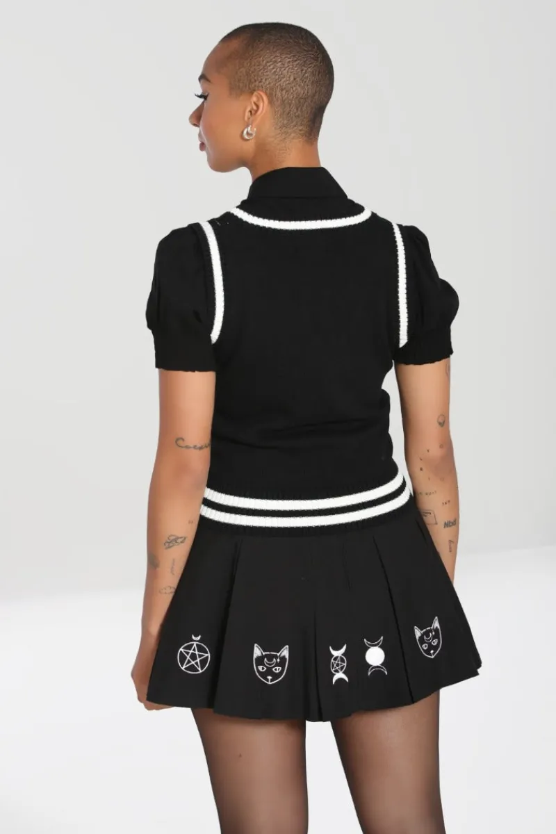 Hell Bunny Ghost Vest Top Black Best