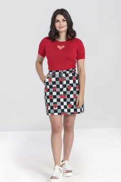 Hell Bunny Ginberry Mini Skirt Black Hot