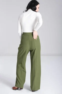 Hell Bunny Ginger Swing Trousers Online