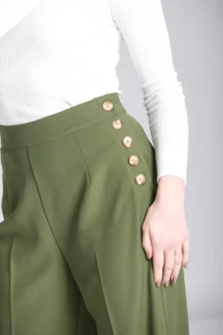 Hell Bunny Ginger Swing Trousers Online