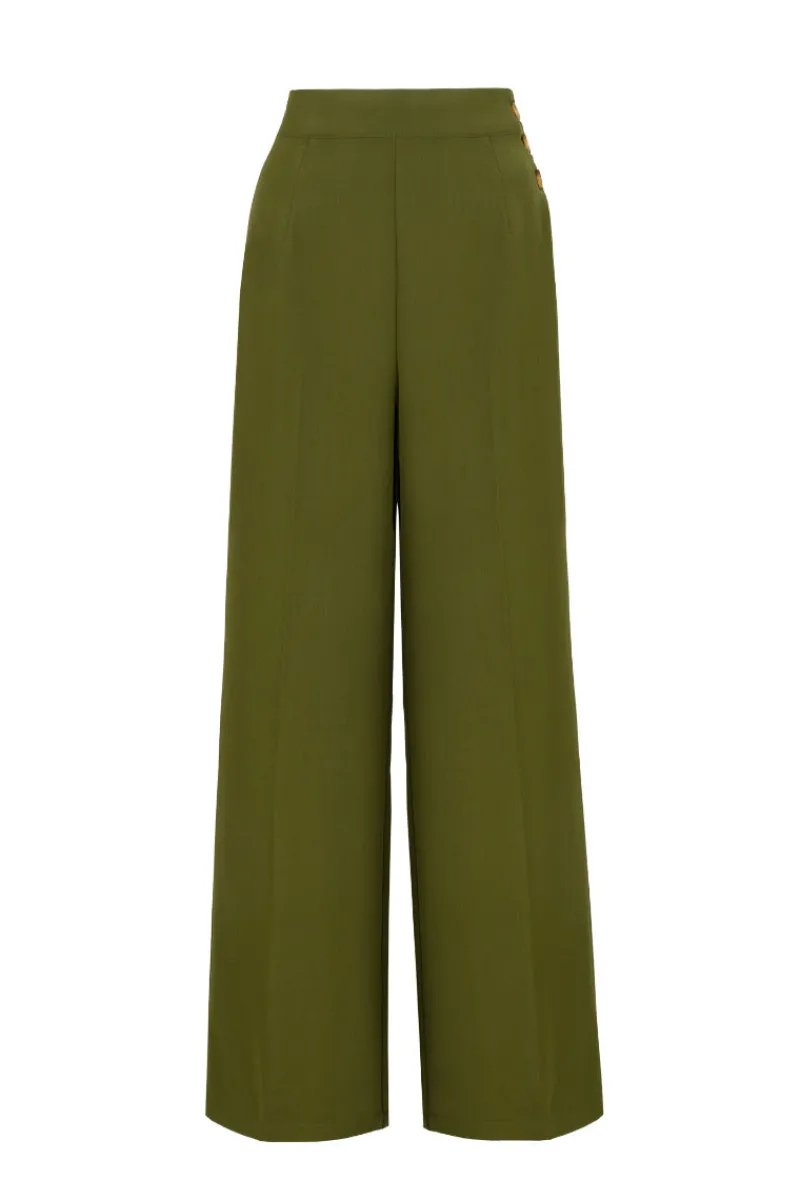 Hell Bunny Ginger Swing Trousers Online
