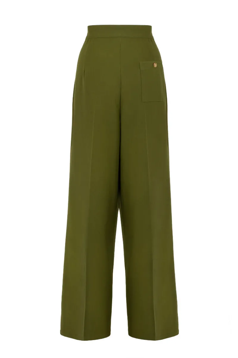 Hell Bunny Ginger Swing Trousers Online