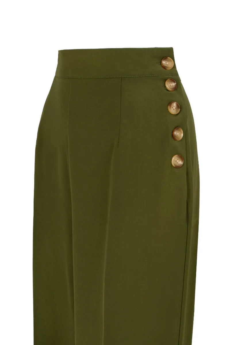 Hell Bunny Ginger Swing Trousers Online