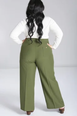 Hell Bunny Ginger Swing Trousers Online