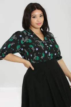 Hell Bunny Good Luck Blouse Black Online